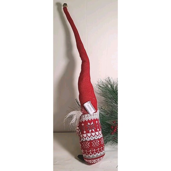 NWT Nordic Gnome Christmas Shelf 20" Knit Hat Pattern Knit Body Midwest Gift - Picture 6 of 7